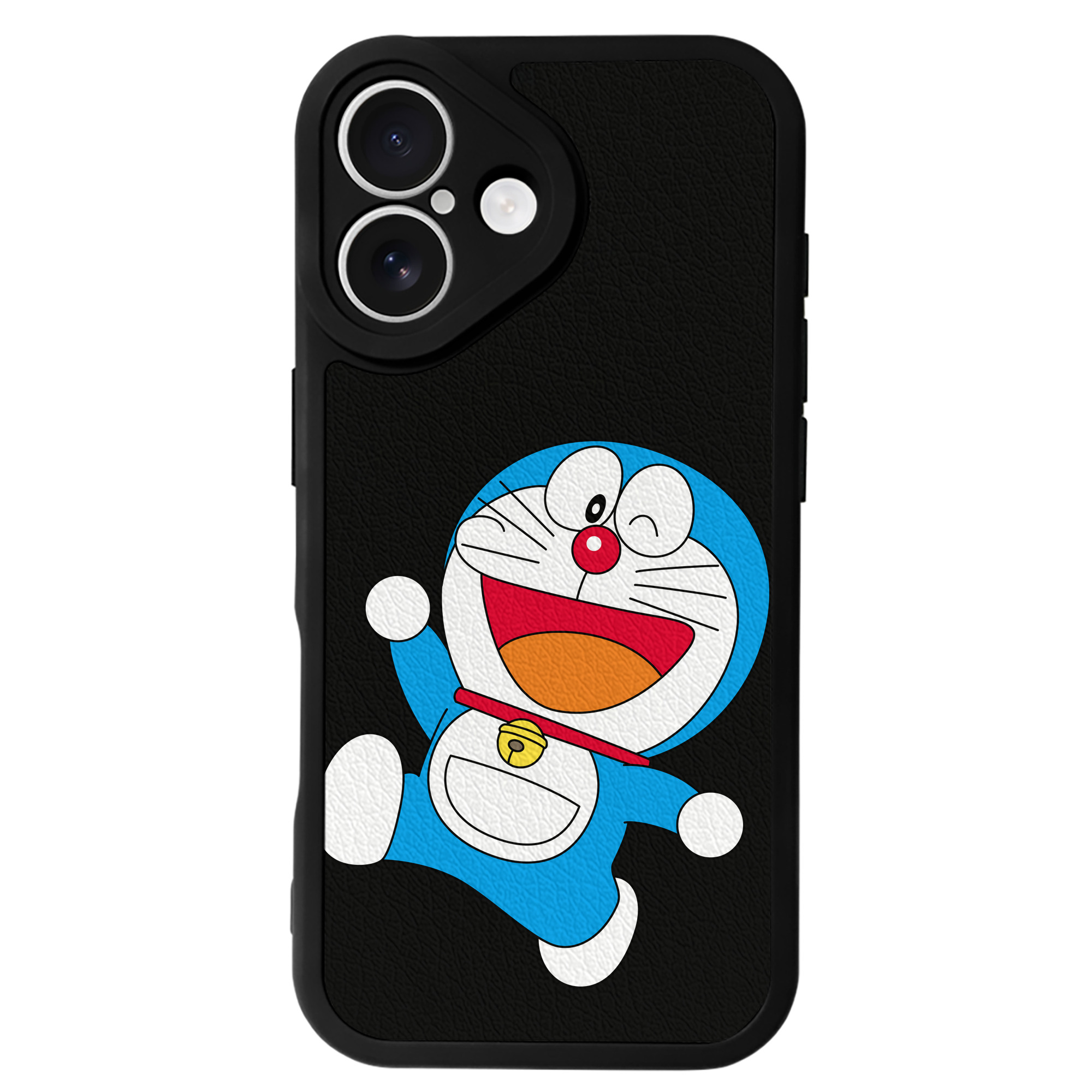 （画像用） ドラえもん Doraemon 【iPhone 16シリーズ対応】シリコンスマホケース（レザー調） 材質：シリコン